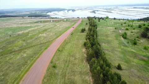 drone shooting of the fields near my dacha