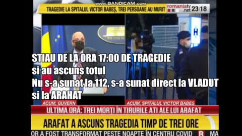 Din ABERATIILE lui Arahat, stia de la 17 de incidentul intamplat la 16:15, dar nu stie ora deceselor