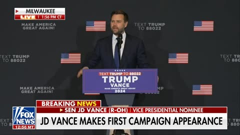 JD Vance makes First Campaign Appearance