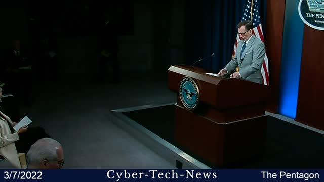 John F. Kirby briefs the news media @ the Pentagon. 3/7/2022