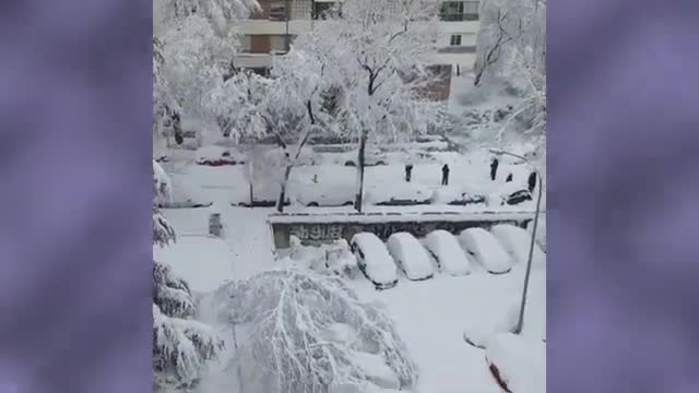 Snow covers everything in part of U… .