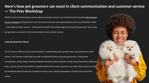 Here’s how pet groomers can excel in client communication and customer service — The Pets Workshop