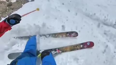 Exciting skiing