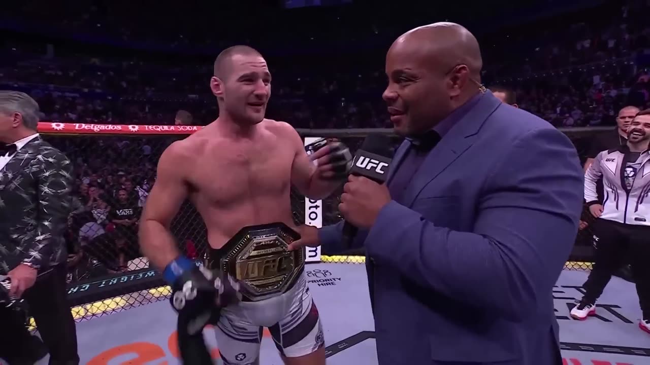 Sean Strickland Octagon Interview _ UFC 293