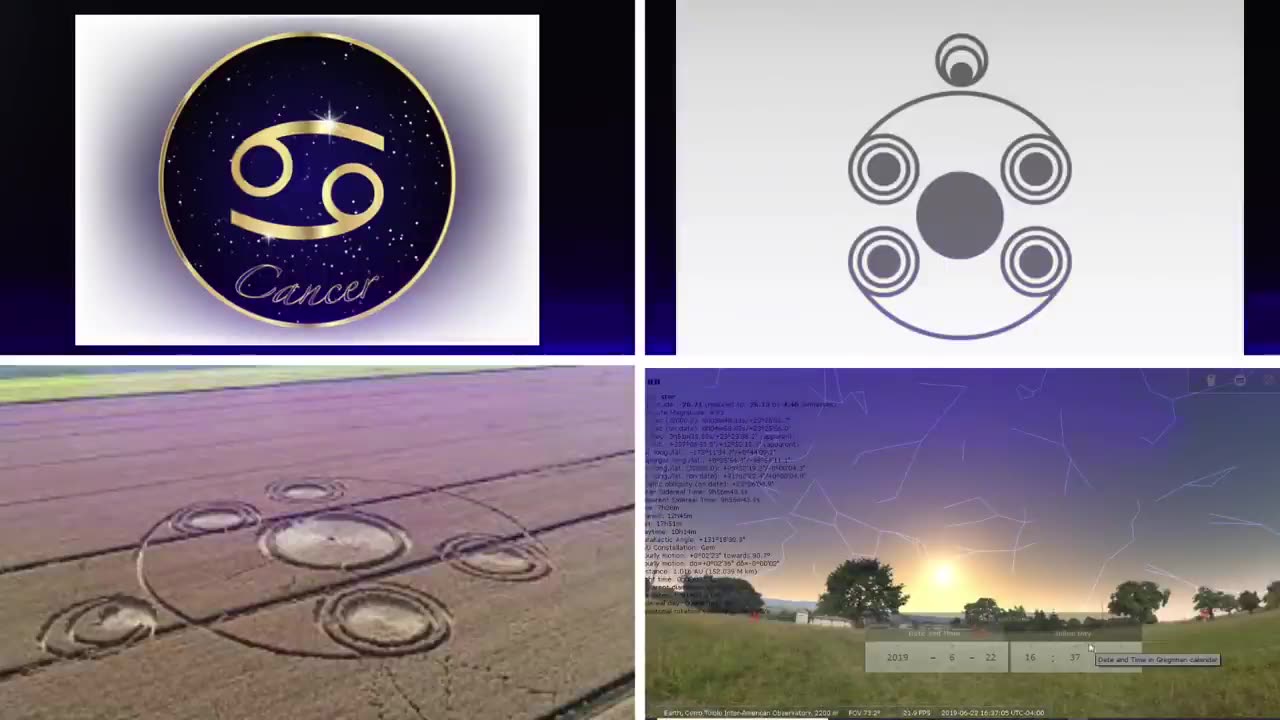 Crop Circle Decoding, Part 5 | ᑕᗩᑎᑕEᖇ ᑕᖇOᑭ ᑕIᖇᑕᒪE | ♋🦀♋🦀☀️🌞☀⛅🌤️🌙🌄🌅💫🌖🌑🌟