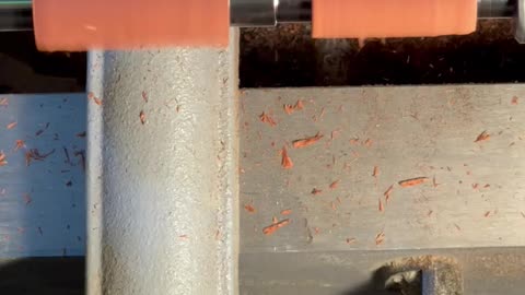 Turning a Bloodwood pen blank