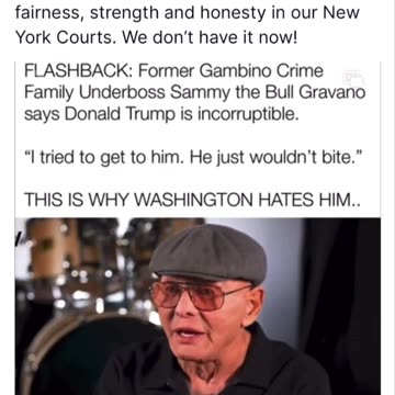 Sammy the Bull on the incorruptible TRUMP