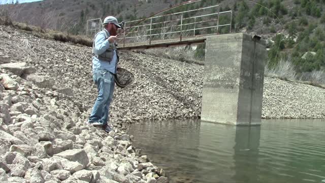 Fisherman vs Monster Brown Trout