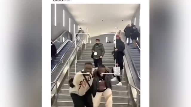 Stairs prank