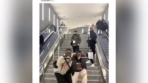 Stairs prank