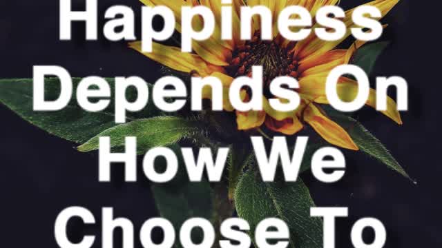 Happiness Depends On