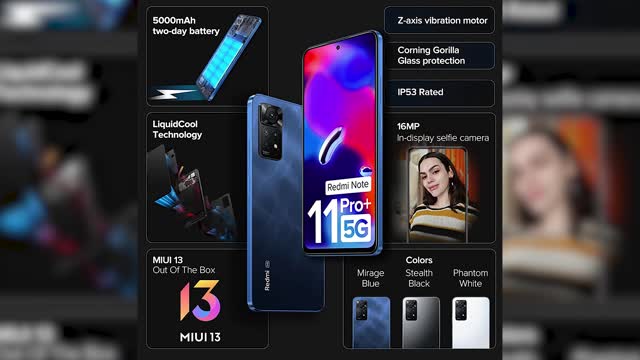 Redmi Note 11 Pro+5G | 67W Turbo Charge,120Hz Super AMOLED Display,Exchange Offers Available,Charger