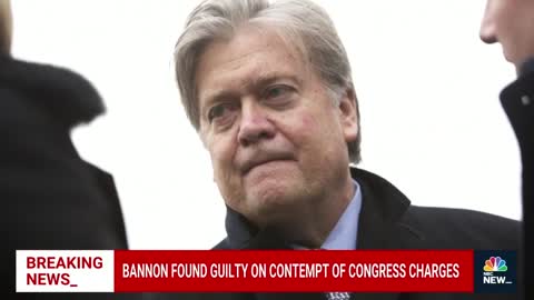 Bannon Convicted Of Contempt Of Congress, To Be Sentenced In October