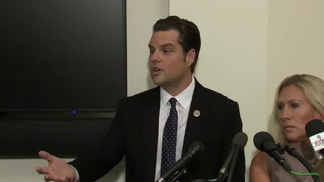 Rep. Matt Gaetz (R-FL) and Rep. Marjorie Taylor Greene (R-GA) Hold Presser On The 'Truth Of The Jan. 6th Protests'