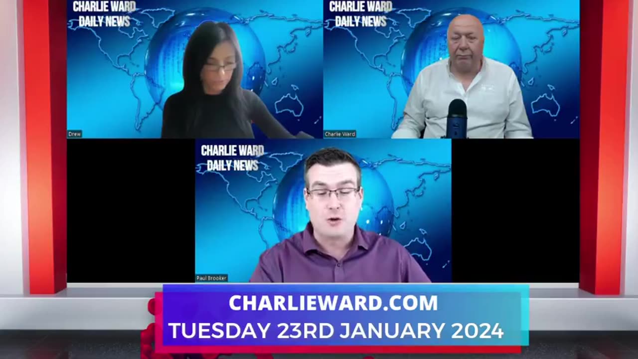 CHARLIE WARD DAILY NEWS WITH PAUL BROOKER & DREW DEMI - TUESDAY 23RD JANUARY 2024