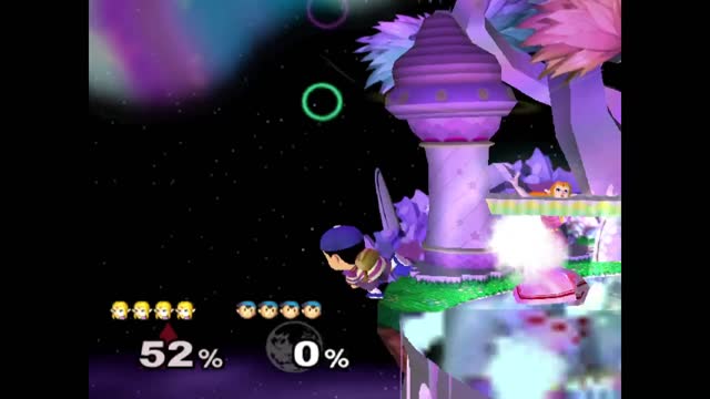 Super Smash Bros Melee (ssbm) - Zelda vs Ness (lv9 cpu)