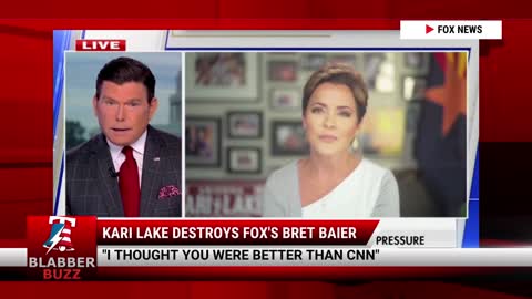 Kari Lake DESTROYS Fox's Bret Baier