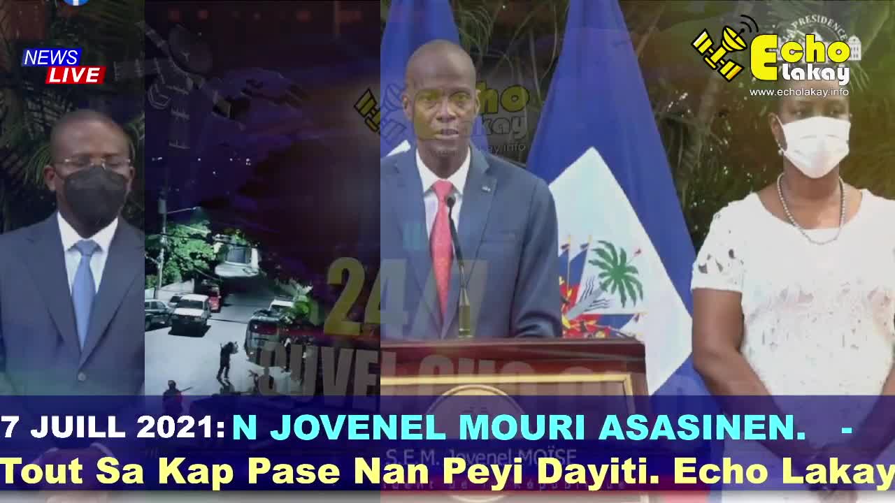 URGENT ! LE PRESIDENT HAITIEN JOVENEL MOISE ASSASINé A SA RESIDENCE PRIVéE