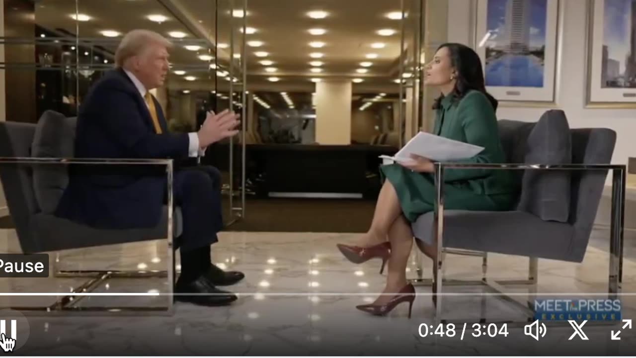 Trump Calls Out Far-Left Media Hack Kristen Welker to Her Face!