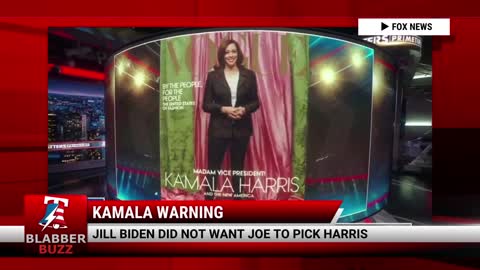Jill Biden Did Not Want Joe To Pick Harris