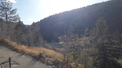 Sights and sounds of The Gregory Diggings Central City Colorado snow sunshine