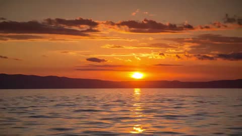 Stunning Sunset Seen From The Sea _ Time lapse _ 10 Seconds Video _ Nature Blogs
