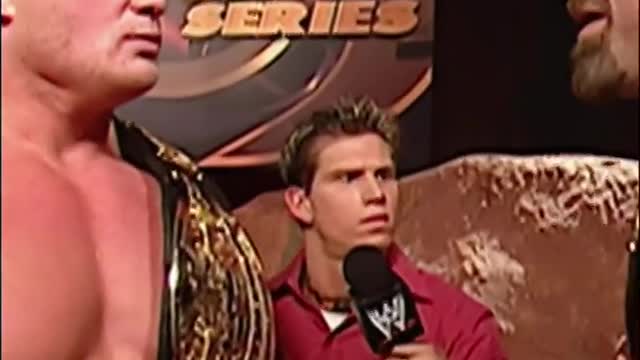 Goldberg meets brock lesner at survivorseries 2003