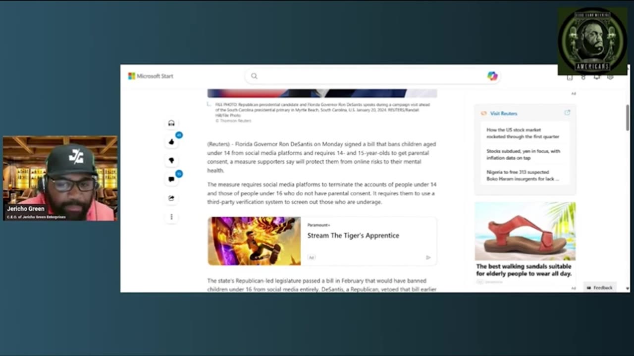 DeSantis BLOCKS Minors From Having Social Media Accounts (Jericho Green Repost)