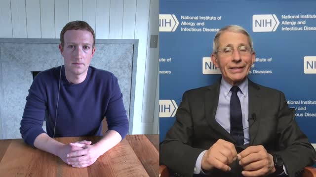Mark Zuckerberg et le faux Dr Fauci le 19 mars 2020!!! Des menteurs et des corrompus !!
