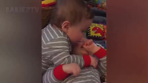 cute little children express their love