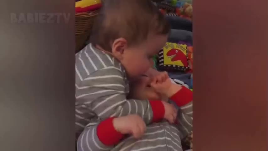 cute little children express their love