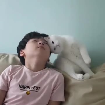 Isn’t she so cute? Has you cat done like this to you?