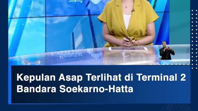 Kepulan Asap Terlihat di Terminal 2Bandara Soekarno-Hatta