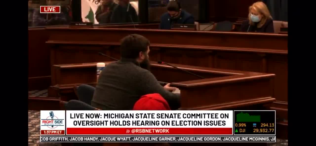 MICHIGAN Video Evidence of a van full of ballots
