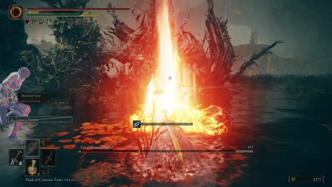 GHOSTFLAME DRAGON #eldenring #shadowoftheerdtree #BOSSFIGHT