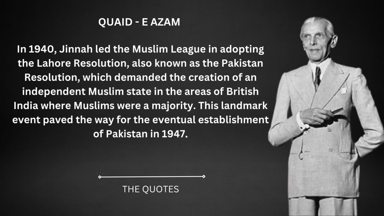 Quaid e azam about lofe lesson quotes