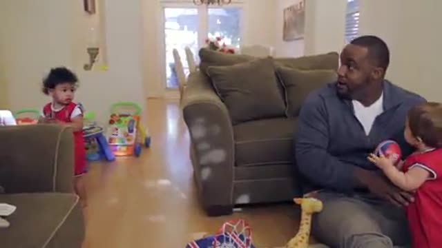 Glen 'Big Baby' Davis Babysits Babies