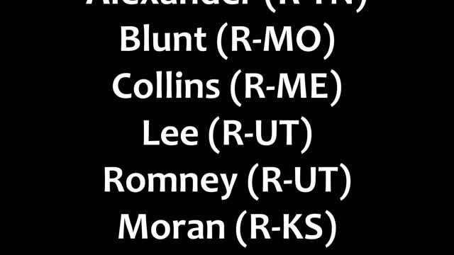 12 Republicans who voted against