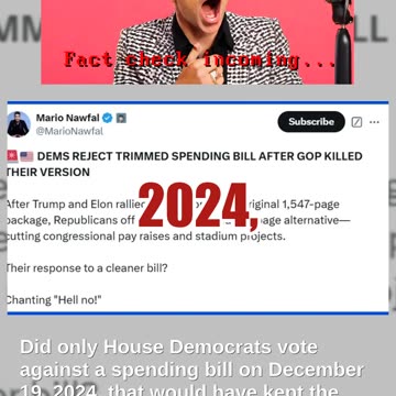 Fact Check: House Democrats NOT Only Ones To Vote Against Spending Bill