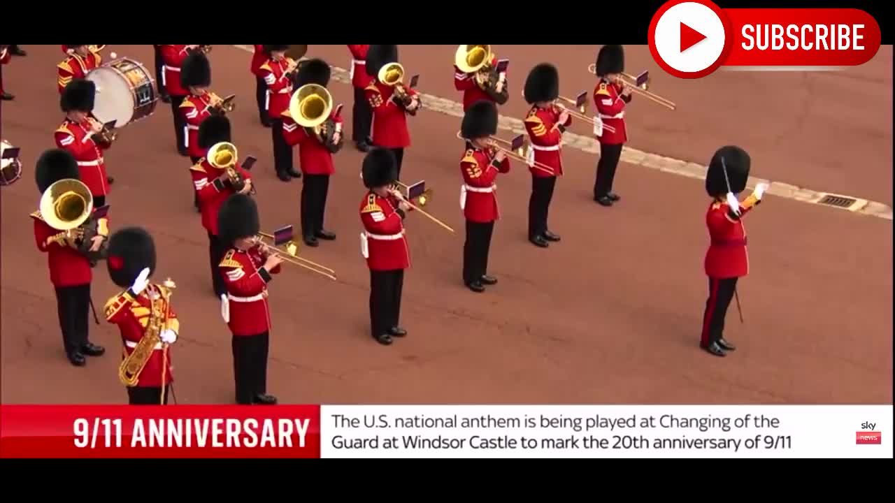 The Queen asks Royal guard to play United States anthem to Honor 9/11 Victims Attack, Windsor Castle