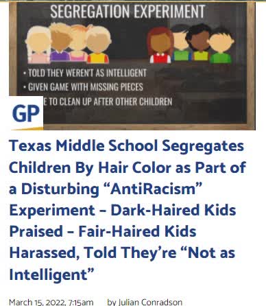Texas Middle School Segregates Children By Hair Color as Part of a Disturbing