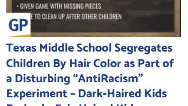 Texas Middle School Segregates Children By Hair Color as Part of a Disturbing