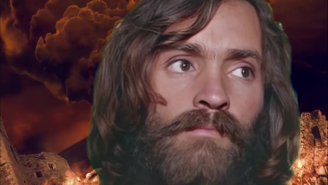 CHARLES MANSON BURNING IN HELL