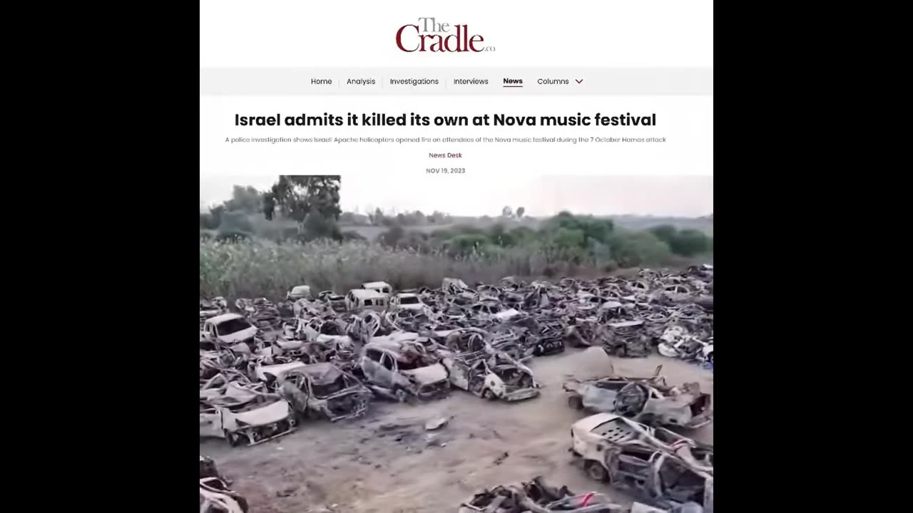 Israel kills their own civilians on 10/7