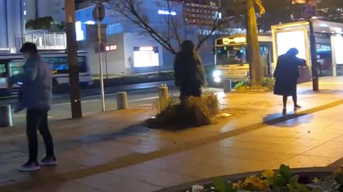 Funny Bushman Prank in Japan Nagoya