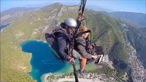 A parachute jump