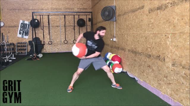 MB Lateral Hip Toss+Hot Feet