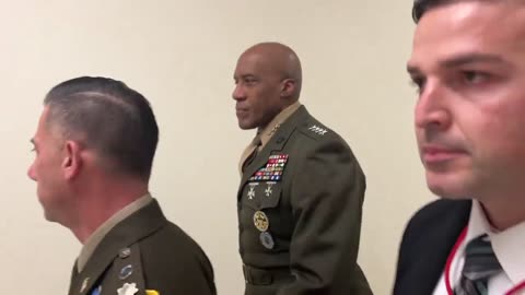 Reporter asked General if he regrets forcing troops to be vaccinated.