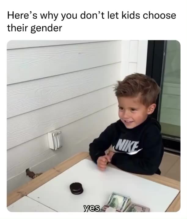 Why you would have to be a MORON to let a kid decide gender