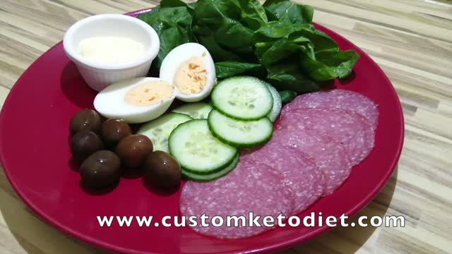 Keto Simple Salami Platter.🥑